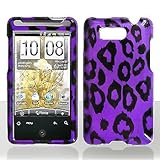 Premium - HTC Aria Purple/Black Leopard Cover - Faceplate - Case - Snap On  ....