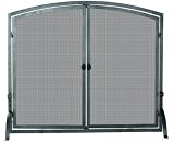 Uniflame S-1146 Olde World Iron 33″ High Medium Sized Single Panel Fireplace Screen With Doors S-11 Uniflame S-1146 Olde World Iron 33″ High Medium Sized Single Panel Fireplace Screen With Doors S-11