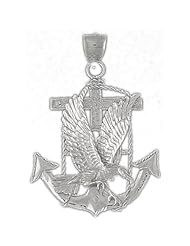 Clevereves 14K White Gold Pendant Eagle 22.5 - Gram(s)