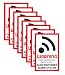 8 X Intruder Alarm Warning Security Stickers Signs For Inter
