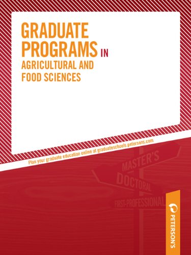 Graduate Programs in Agricultural and Food Sciences