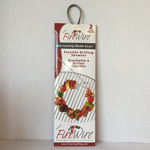 FIRE WIRE Stainless Steel Flexible Grilling Skewer (Set of 2), Pillsbury Devils Food Cake Mix, Pillsbury Fudge Frosting, Patriotic flag featuring our Stars and Stripes Paper Dinner Plates(8 ct) and Luncheon Plates (8 ct), A Set of Red Napkins (24ct) and Blue Napkins (24ct), A set of Red Plastic Tumbler/Cups (18 ct), a Set of Blue Plastic Utensils (set for 15), Plus a BONUS FREE Small Patriotic American Flag. A Great Memorial Day Party Favor Bundle (10 Items)