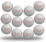 Used Range Golf Balls, Red w/White Stripe