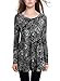 BAISHENGGT Women's Flared Comfy Loose Fit Tunic Top Large Black