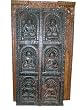 Buddha Dhyana Mudras Carved Wood Door Panel India Art Furniture 72"