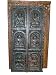 Buddha Dhyana Mudras Carved Wood Door Panel India Art Furniture 72"