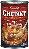 Campbell's Chunky Hearty Beef Barley Soup 18.8 oz (Pack of 12)