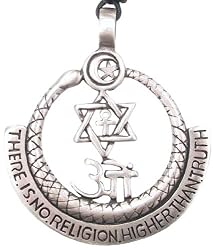 All Religions Truth Pewter Pendant Necklace