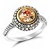 Gold Plated Sterling Silver Cocktail Ring, 8