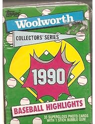 Single Detail Page Misc: 1990 Topps Baseball Highlights Collectors Series Glossy Card Set - Topps
