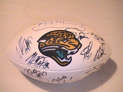 2011 Jacksonville Jaguars Team Signed Autographed Full Size Football Maurice Jones Drew,Gabbert, Blaine, Coa + Hologram