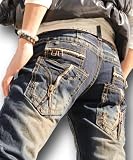 ＬＯＬＩＴＡＪＥＡＮＳ ロリータジーンズ 067-7 ボーイフレンズ パンツ インディゴ　ブーツカット デニム