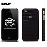 iPhone 4 / 4S ケース ( アイフォン 4 / 4S 両対応カバー ) ｜ Minimal Skin Case for iPhone 4S （ 保護 フィルム 付 ）｜ IRUAL (イルアル) マットブラック IRMSC410-BLK