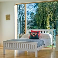 Heywood White Solid Wood Bedstead