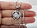 R.H. Jewelry Mother in Law Heart Stainless Steel CZ Pendant Necklace