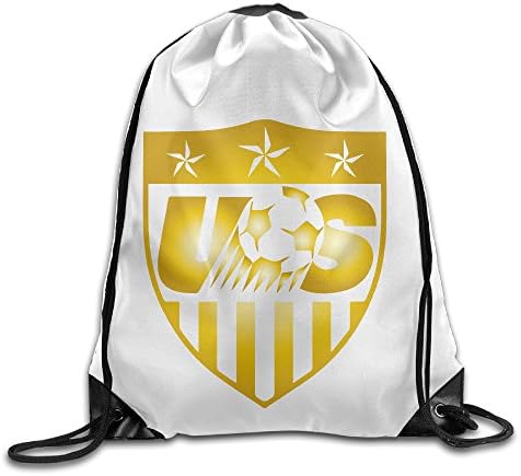 Team Usa Gold USMNT Soccer Drawstring Backpack Bag Gym Sack