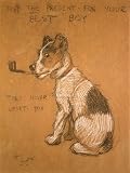 Just the Present! by Cecil Aldin. Size 12.00 X 16.00 Art Poster Print