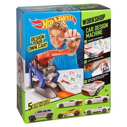 Hot Wheels Car Design Machine with 5 Cars