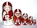 ALABAMA Crimson Tide NCAA College Football or any team Russian Nesting doll 5 pcs / 6 in