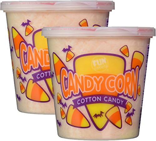Candy Corn Cotton Candy Tub 1.5 Oz Two Pack