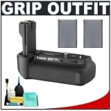 Canon BG-E2N Battery Grip for EOS 20D, 30D, 40D & 50D Digital SLR Camera + (2) Spare BP-511A Lithium-Ion Battery Packs + Precision Design 6-Piece Deluxe Cleaning Kit