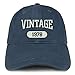 Trendy Apparel Shop Vintage 1978 Embroidered 40th Birthday Relaxed Fitting Cotton Cap - Navy
