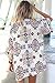 Sannysis Eleventen Women Printed Chiffon Shawl Kimono Cardigan Tops Cover up Blouse (S)+Free Headpiece Hair Band