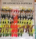 100 Fly Fishing Poppers! New! Crappie, Bluegill, Trout!