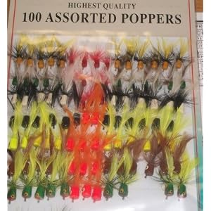 100 Fly Fishing Poppers! New! Crappie, Bluegill, Trout! by 