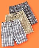 Quiksilver Little Boy Hooligan Plaid Shorts
