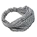 Refaxi Women Gray Bandanas Lace Headwrap Headband Girls' Hair Accessory Gift