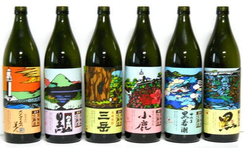 安藤米穀店 限定販売　薩摩の名所に銘酒あり 薩摩六名所六銘酒 単式蒸留芋焼酎　25度　900ｍｌ瓶×6本セット
