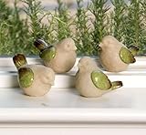 4 Assorted: Small Birds With Green Wings