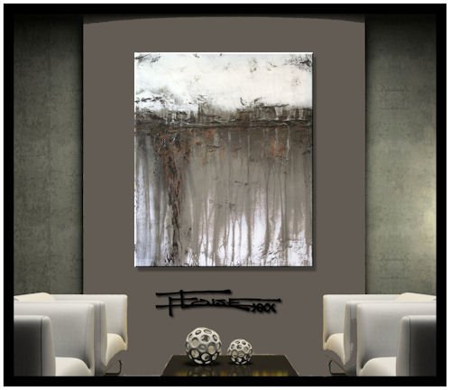 Abstract Painting Limited Edition Hand Embellished, 