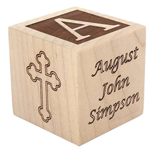 Baby Baptism Gifts, Personalized Baptism Wood Block, Baby Dedication