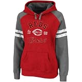 Cincinnati Reds Ladies Red Ruby Pullover Hoodie Sweatshirt (Large)