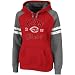 Cincinnati Reds Women's Red Raglan Ruby Hooded Sweatshirt