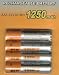 Electronics : AAA Rechargeable Ni-MH Batteries (Card of 4) 1.2v 1250 mAh