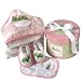 New Baby Girl Bath Time Gift Set in Keepsake Box - Great Shower or Christmas Holiday Gift Idea for Newborns