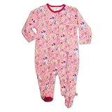 Zutano Baby-girls Infant Love You Footie, Blush, 6 Months