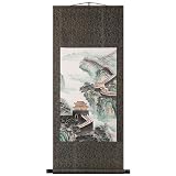 EXP Handmade Great Wall Of China Scroll Wall Art Painting