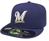Milwaukee Brewers Authentic On Field Game 59FIFTY Cap, Navy Blue