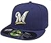 MLB Milwaukee Brewers Authentic On Field Game 59FIFTY Cap, Navy Blue