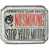 Body Candy - Stop Your Motor NO SMOKING Belt Buckle