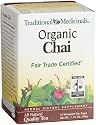 Traditional Medicinals Organic Fair Trade Certified Chai Herbal Tea, 16-Count Wrapped Tea Bags (Pack of 6)