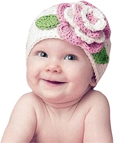 Baby Knit Hat, Milazer Cute Big Flower Baby Kids Infant Toddler Girl Warm Beanie Cap