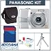 Panasonic Lumix DMC-LS80 Digital Camera kit. Silver with 2 GB SD Memory Card, Table Top Tripod, Camera Case, Professional Lens Cleaning Kit