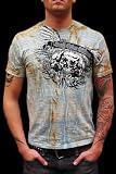 Bulzeye Death Before Dishonor T-Shirt Tattoo Vintage Couture Fashion Clothing
