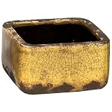 Buy Avery 8146YEL Square Ceramic Planter, Yellow, 3.25-Inch Height by Avery