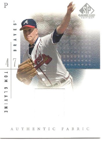 Tom Glavine 2001 SP Game Used Edition Authentic Fabric Jersey Card ToG